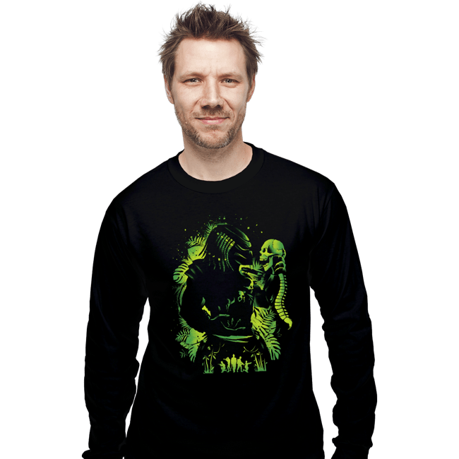 Secret_Shirts Long Sleeve Shirts, Unisex / Small / Black Hunter Of Humans
