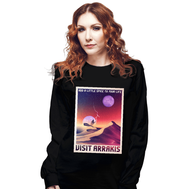 Secret_Shirts Long Sleeve Shirts, Unisex / Small / Black Planet Arrakis