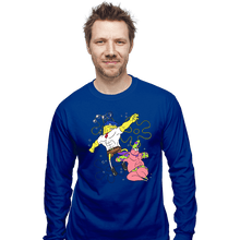 Load image into Gallery viewer, Daily_Deal_Shirts Long Sleeve Shirts, Unisex / Small / Royal Blue Sponge Knight Returns
