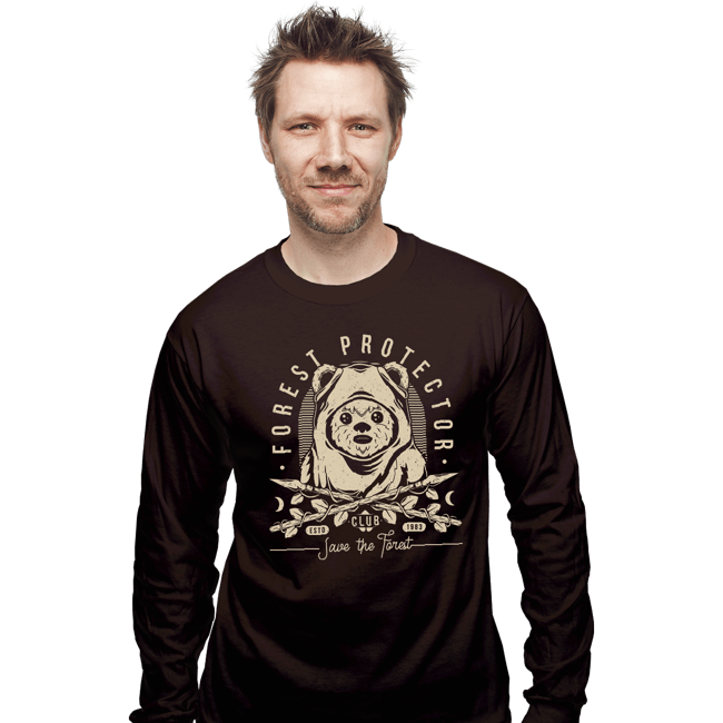 Shirts Long Sleeve Shirts, Unisex / Small / Dark Chocolate The Forest Protector