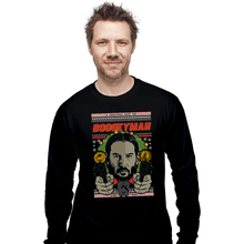 Load image into Gallery viewer, Shirts Long Sleeve Shirts, Unisex / Small / Black Boogeyman Xmas
