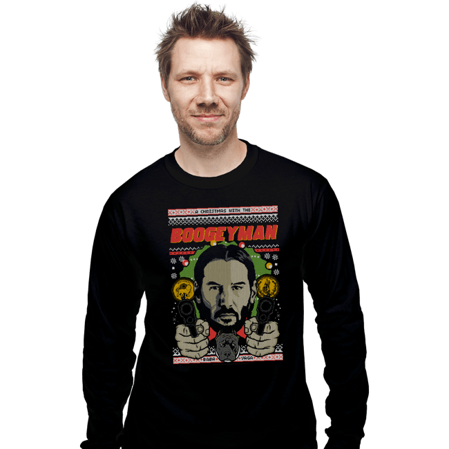 Shirts Long Sleeve Shirts, Unisex / Small / Black Boogeyman Xmas