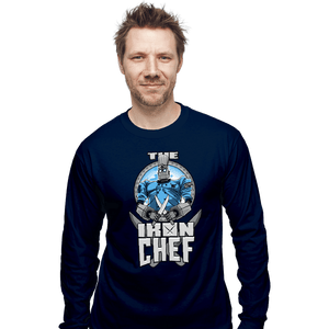 Daily_Deal_Shirts Long Sleeve Shirts, Unisex / Small / Navy The Iron Chef