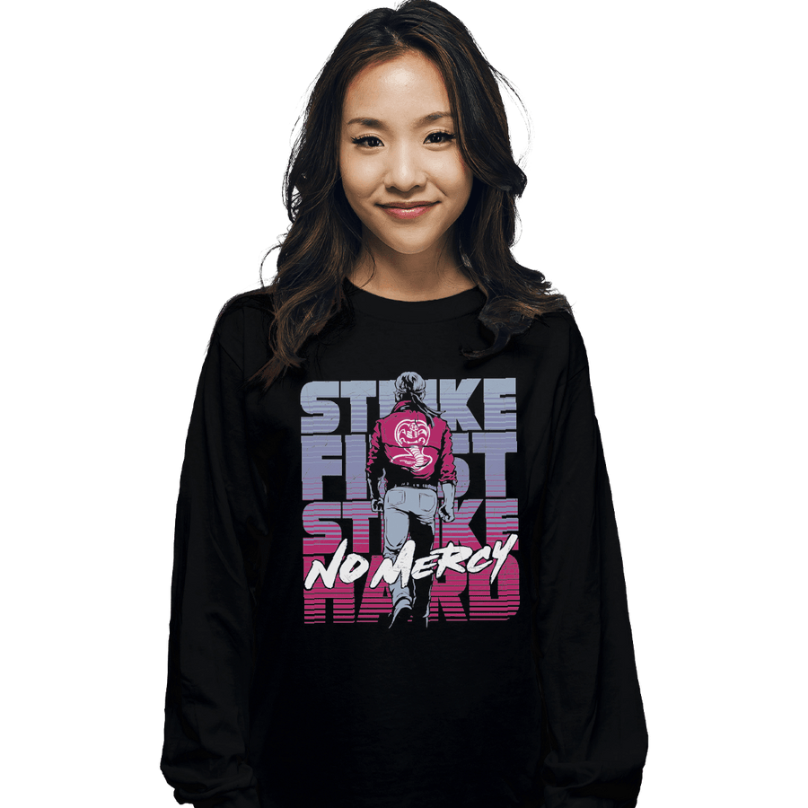 Shirts Long Sleeve Shirts, Unisex / Small / Black No Mercy
