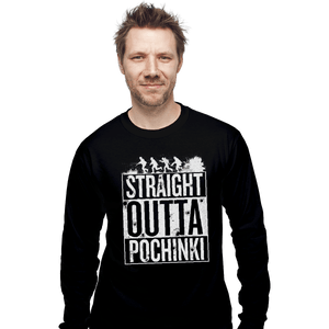 Shirts Long Sleeve Shirts, Unisex / Small / Black Straight Outta Pochinki