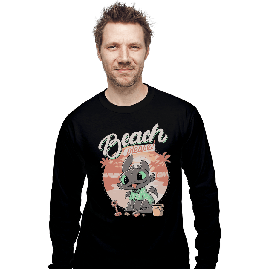 Shirts Long Sleeve Shirts, Unisex / Small / Black Summer Dragon