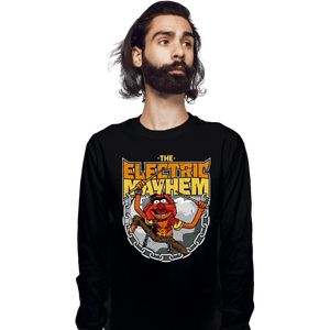 Daily_Deal_Shirts Long Sleeve Shirts, Unisex / Small / Black Electric Mayhem