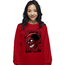 Load image into Gallery viewer, Daily_Deal_Shirts Long Sleeve Shirts, Unisex / Small / Red Dead By Dawn Skull
