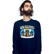 Load image into Gallery viewer, Daily_Deal_Shirts Long Sleeve Shirts, Unisex / Small / Navy Penguin King
