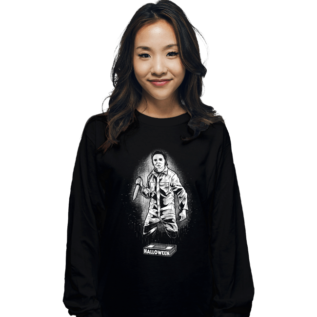 Daily_Deal_Shirts Long Sleeve Shirts, Unisex / Small / Black Glow In The Dark Michael