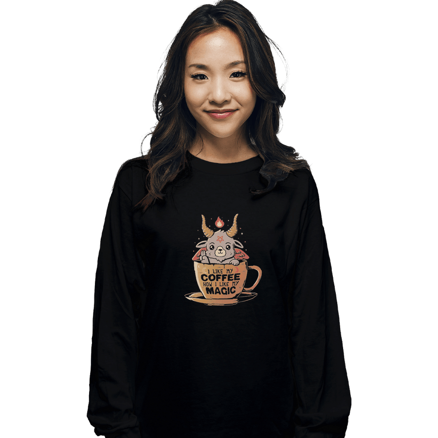 Shirts Long Sleeve Shirts, Unisex / Small / Black Black Coffee