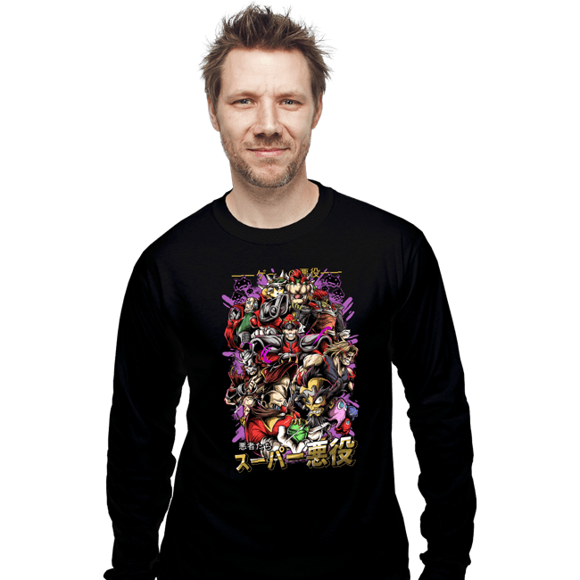 Daily_Deal_Shirts Long Sleeve Shirts, Unisex / Small / Black Villain Gang
