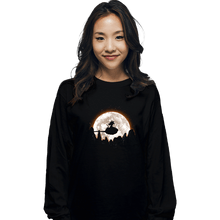 Load image into Gallery viewer, Shirts Long Sleeve Shirts, Unisex / Small / Black Moonlight Clouds
