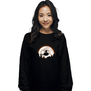 Shirts Long Sleeve Shirts, Unisex / Small / Black Moonlight Clouds