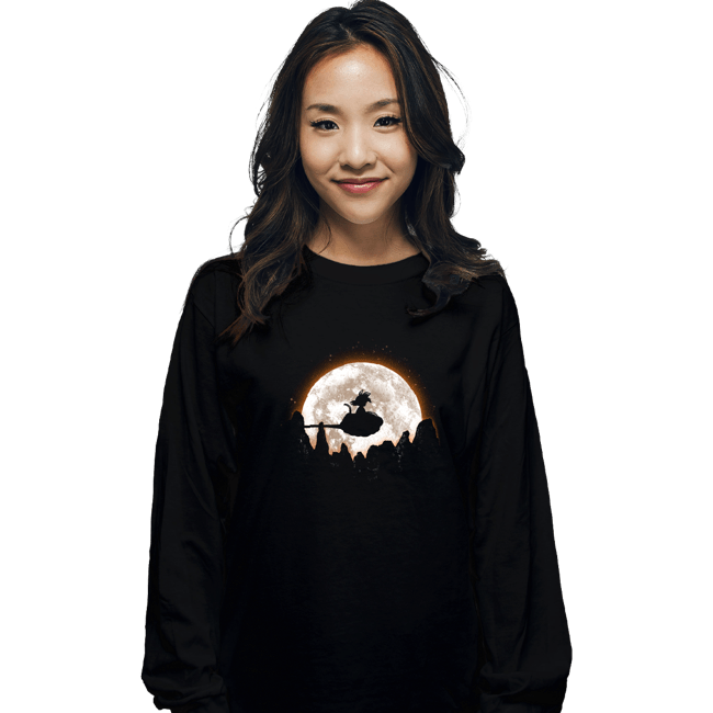 Shirts Long Sleeve Shirts, Unisex / Small / Black Moonlight Clouds