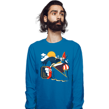 Load image into Gallery viewer, Shirts Long Sleeve Shirts, Unisex / Small / Sapphire Song Of The Wild

