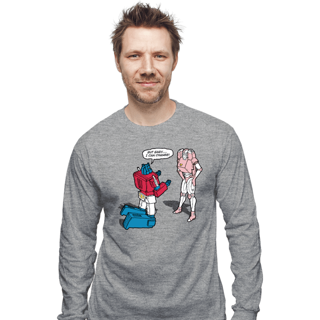 Daily_Deal_Shirts Long Sleeve Shirts, Unisex / Small / Sports Grey He Can Change
