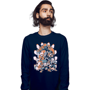 Secret_Shirts Long Sleeve Shirts, Unisex / Small / Navy Battle Of Destiny