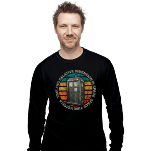 Daily_Deal_Shirts Long Sleeve Shirts, Unisex / Small / Black Vintage Tardis 1963