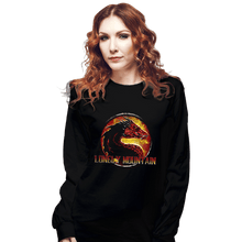 Load image into Gallery viewer, Shirts Long Sleeve Shirts, Unisex / Small / Black Lonely Mountain
