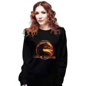 Shirts Long Sleeve Shirts, Unisex / Small / Black Lonely Mountain