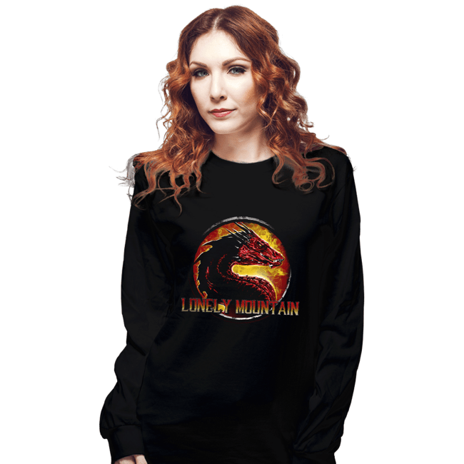 Shirts Long Sleeve Shirts, Unisex / Small / Black Lonely Mountain