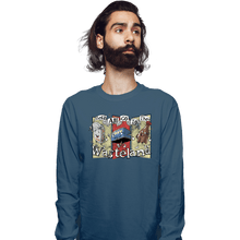 Load image into Gallery viewer, Daily_Deal_Shirts Long Sleeve Shirts, Unisex / Small / Indigo Blue Let&#39;s All Go To The Wasteland
