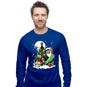 Daily_Deal_Shirts Long Sleeve Shirts, Unisex / Small / Royal Blue Puny God Christmas