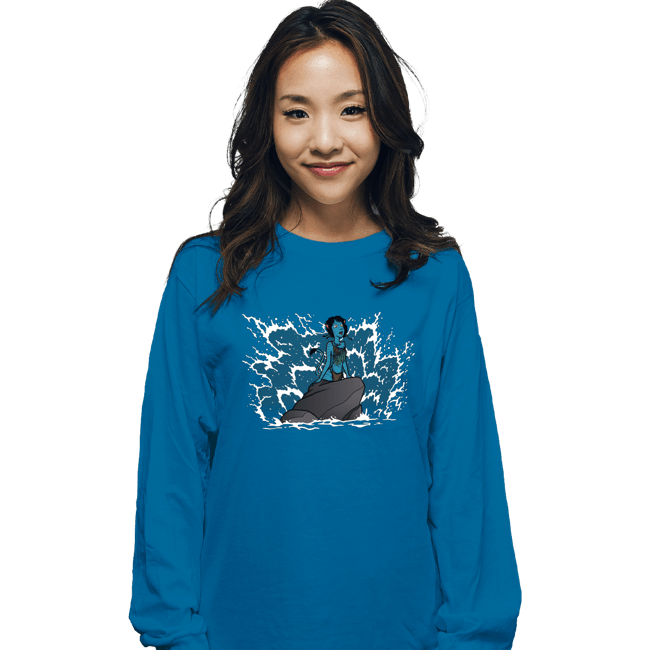 Daily_Deal_Shirts Long Sleeve Shirts, Unisex / Small / Sapphire The Little Na'vi