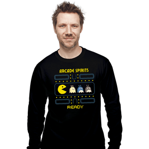Secret_Shirts Long Sleeve Shirts, Unisex / Small / Black Arcade Spirits