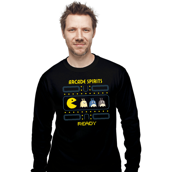 Secret_Shirts Long Sleeve Shirts, Unisex / Small / Black Arcade Spirits