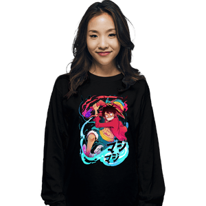 Shirts Long Sleeve Shirts, Unisex / Small / Black Luffy