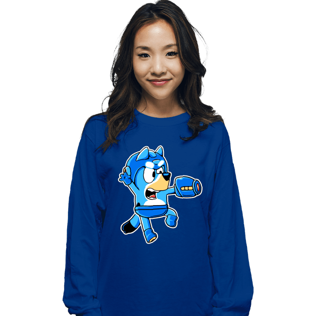 Secret_Shirts Long Sleeve Shirts, Unisex / Small / Royal Blue Bluey Bomber