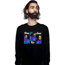 Load image into Gallery viewer, Shirts Long Sleeve Shirts, Unisex / Small / Black Live Laugh Love - Español
