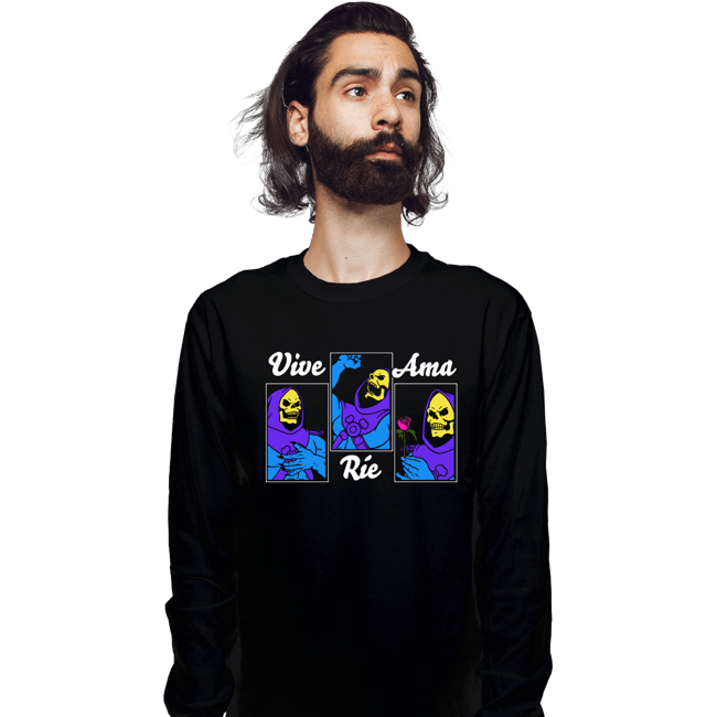Shirts Long Sleeve Shirts, Unisex / Small / Black Live Laugh Love - Español