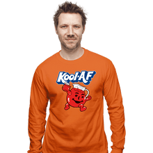 Load image into Gallery viewer, Shirts Long Sleeve Shirts, Unisex / Small / Orange Kool AF Man

