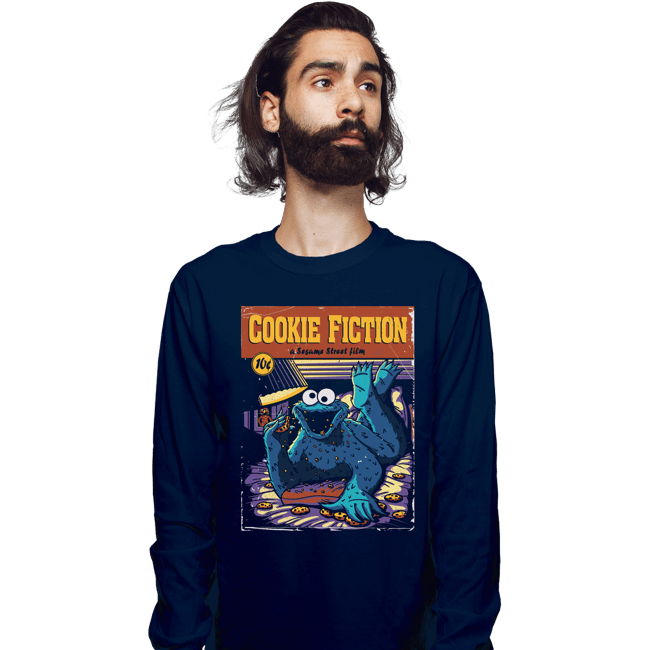 Daily_Deal_Shirts Long Sleeve Shirts, Unisex / Small / Navy Cookie Fiction
