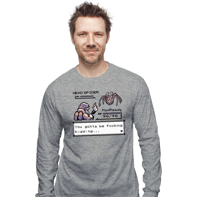 Secret_Shirts Long Sleeve Shirts, Unisex / Small / Sports Grey Pocket Thing