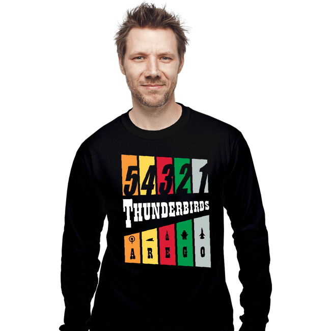 Daily_Deal_Shirts Long Sleeve Shirts, Unisex / Small / Black Thunderbirds Are Go