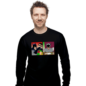 Secret_Shirts Long Sleeve Shirts, Unisex / Small / Black Batman Yelling At Catwoman