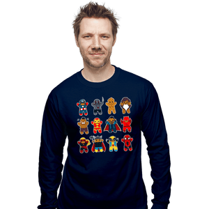 Daily_Deal_Shirts Long Sleeve Shirts, Unisex / Small / Navy Ginger Heroes