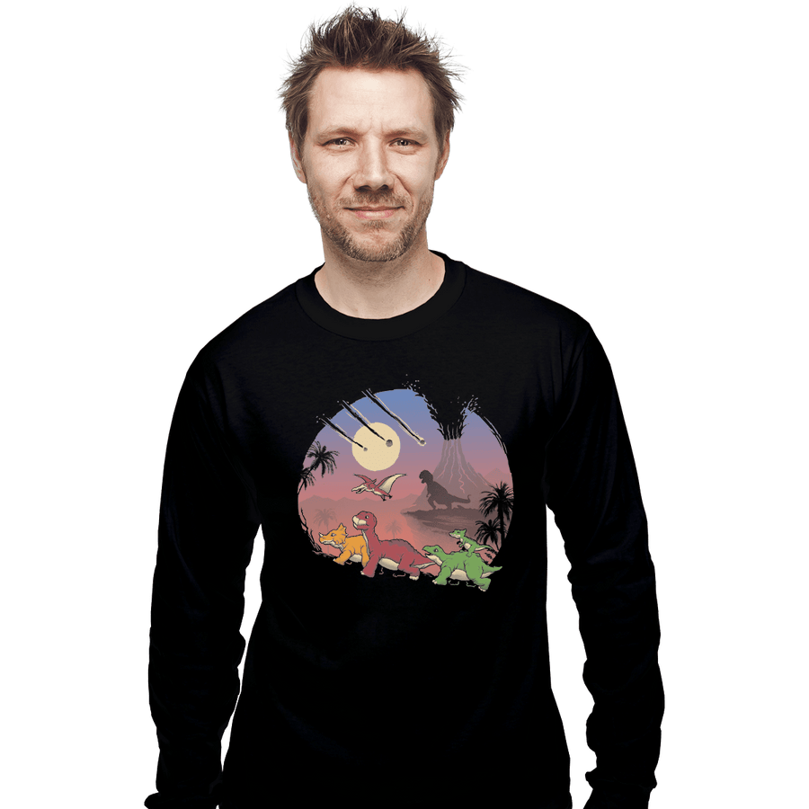 Shirts Long Sleeve Shirts, Unisex / Small / Black The Land Before Extinction