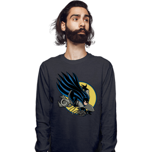 Daily_Deal_Shirts Long Sleeve Shirts, Unisex / Small / Dark Heather Bat 300