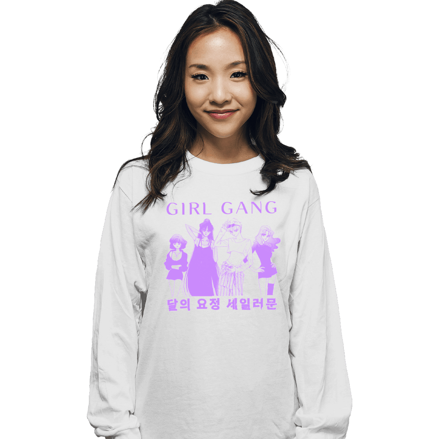 Shirts Long Sleeve Shirts, Unisex / Small / White Outer Gang