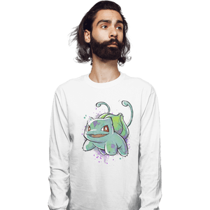 Shirts Long Sleeve Shirts, Unisex / Small / White Grass Ink