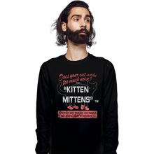 Load image into Gallery viewer, Secret_Shirts Long Sleeve Shirts, Unisex / Small / Black Kitten Mittens
