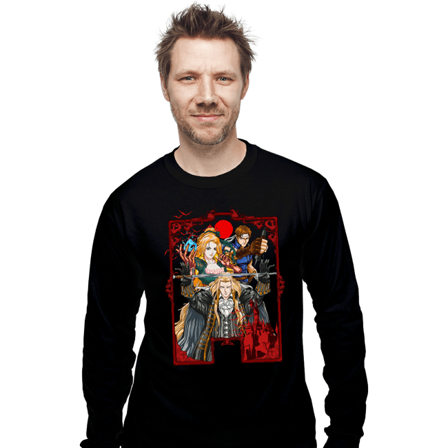 Daily_Deal_Shirts Long Sleeve Shirts, Unisex / Small / Black Enter The Vampire