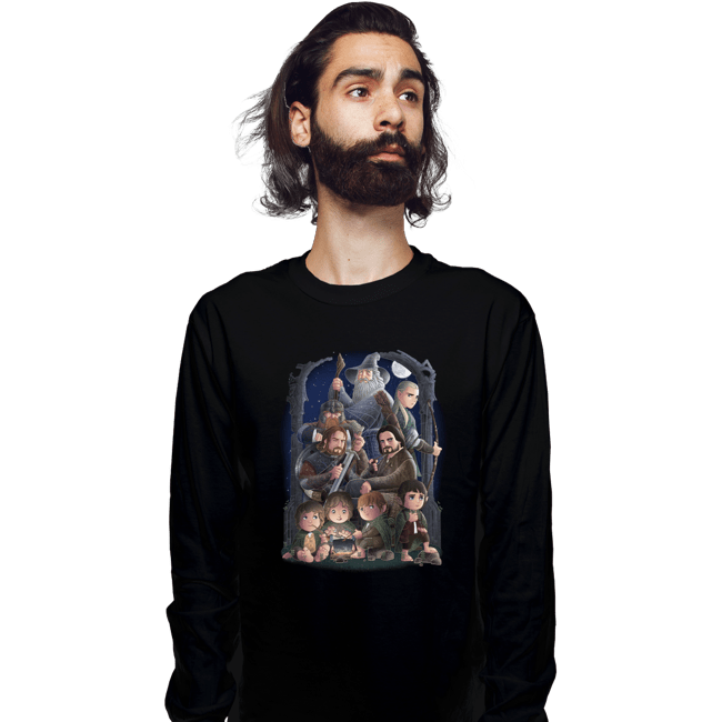 Shirts Long Sleeve Shirts, Unisex / Small / Black A Night On The Road