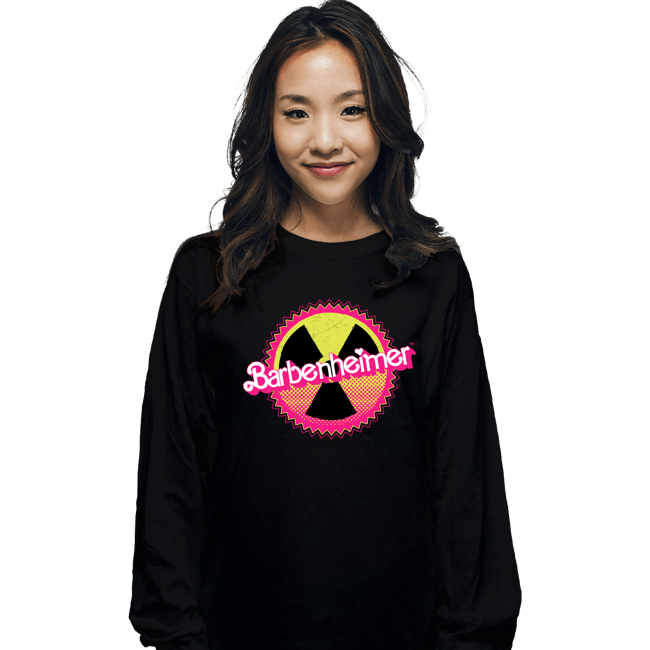 Daily_Deal_Shirts Long Sleeve Shirts, Unisex / Small / Black Barbenheimer Reactor