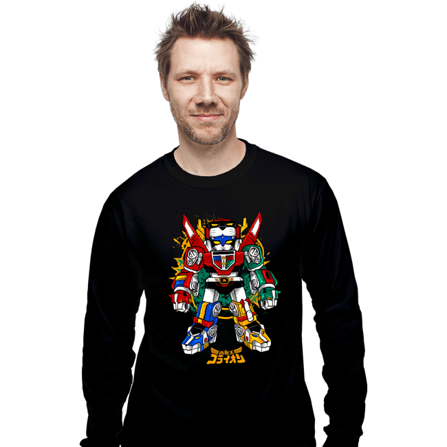 Daily_Deal_Shirts Long Sleeve Shirts, Unisex / Small / Black Chibi Voltron